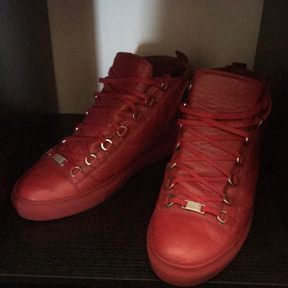 Red High Top Balenciaga